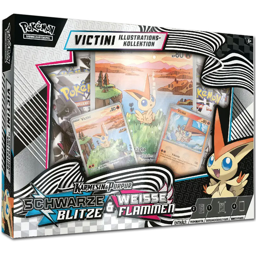 Pokémon Karmesin & Purpur – Schwarze Blitze & Weisse Flammen: Victini Illustration-Kollektion (DE)