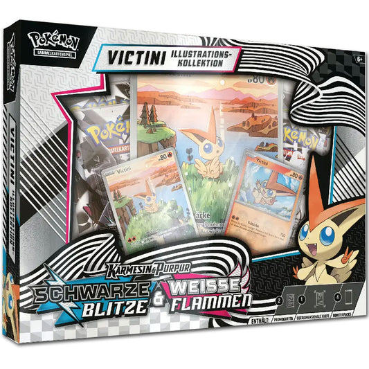 Pokémon Karmesin & Purpur – Schwarze Blitze & Weisse Flammen: Victini Illustration-Kollektion (DE)